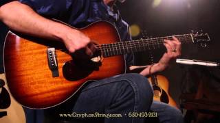 Collings All Mahogany OM1 Acoustic Guitar demonstration by Rick Vandivier [upl. by Allare]