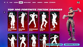 Top 100 Fortnite TikTok Dances amp Icon Series Emotes [upl. by Bronnie132]