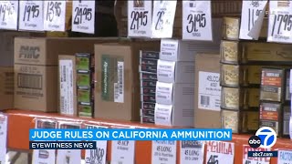 Judge strikes down California law requiring background checks for ammo [upl. by Mcfadden231]