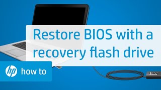 Restore the BIOS with a Recovery Flash Drive on HP Notebooks  HP Notebooks  HP Support [upl. by Arvad]