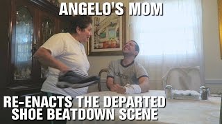 Angelos Mom Reenacts The Departed Shoe Beatdown Scene [upl. by Kennet]