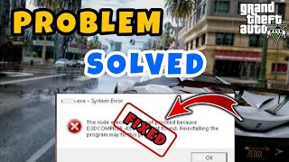 How to Fix D3DCompiler43dll Error Missing Windows 111087  GTA V Not Opening Error Fixed 2025 [upl. by Gautea]