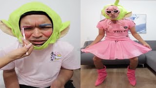 LARIN SE TRANSFORMA EN MUJER CON MAQUILLAJE  NUEVOS VIDEOS DIVERTIDOS DE LARIN Y SUS AMIGOS  HUMOR [upl. by Eelan981]