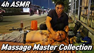 Street Massage Master Collection  240min ASMR [upl. by Glick]