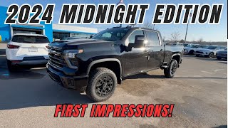 2024 Chevrolet Silverado 2500 HD Midnight edition LTZ  First impressions [upl. by Fein]