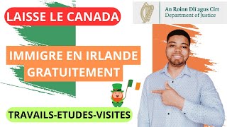 COMMENT IMMIGRER GRATUITEMENT EN IRLANDE 🇮🇪  VISITE TRAVAIL ÉTUDES [upl. by Anjanette]