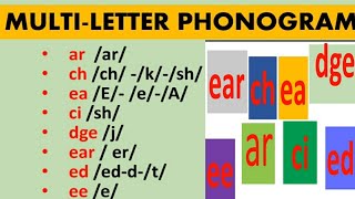 Phonics for kids Multiletter Phonograms [upl. by Isac476]