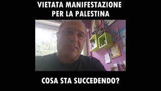 Franco Fracassi  DIVIETO DI MANIFESTARE PER LA PALESTINA A ROMA COSA STA SUCCEDENDO [upl. by Marienthal]