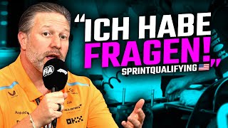 Rundumschlag Zak Brown teilt gegen Red Bull aus I Analyse F1 Sprintquali Austin 2024 [upl. by Isak]