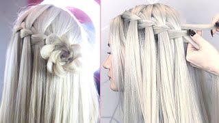 The simple way to do a waterfall braid [upl. by Dweck]