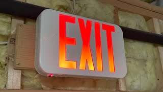 How to Install an LED Exit Sign  Lithonia EXRG [upl. by Asital905]