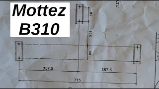 Barrière parking arceau sécurité Mottez B310 mode demploi plan instructions de montage cotes [upl. by Andri625]