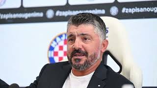 Novi trener HNK Hajduk Gennaro Gattuso predstavljen na konferenciji za medije [upl. by Heath]