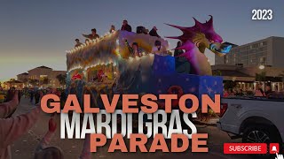 2023 Galveston Texas Mardi Gras Parade [upl. by Radley]