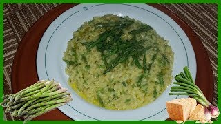 Risotto agli asparagi  Le Ricette di zio Roberto [upl. by Enihpled]