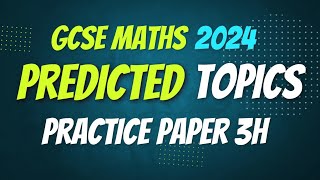 2024 Predicted Practice Paper 3 Higher GCSE Maths Edexcel [upl. by Asyal]