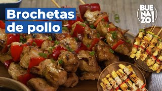 Cómo preparar brochetas de pollo  BUENAZO [upl. by Anialed453]