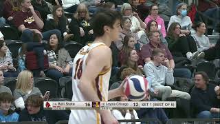 14 Ball State vs 10 Loyola Chicago  NCAA Men Volleyball 02172024 [upl. by Melda]