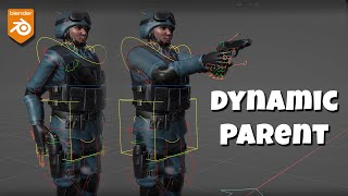 Blender Free addon Dynamic Parent [upl. by Ardied]