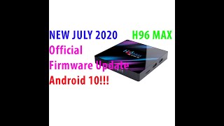 H96 MAX 4K Ultra HD Official Firmware Update Android 10 June 2020 NEW rk3318 [upl. by Curtis]