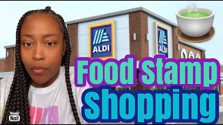 SHOP WITH TERESA AT ALDI SPENDING MY FOOD STAMPS 🤑 [upl. by Armilla]