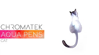 Chromatek Watercolor Brush Pen Tutorials Cat [upl. by Philbo]