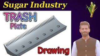 Trash Plate Drawing Method  Sugar Mill Trash Plate Drawn  How to Draw Trash Plate in Sugar Mill [upl. by Klimesh]