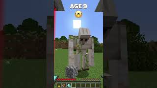 POV Your Best Toxic Friend at different Ages meme minecraft shorts [upl. by Ashla]