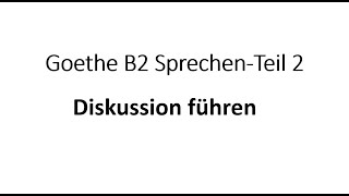 Sollen Studierende ihre Professoren beurteilen I Goethe B2 Sprechen Teil 2 I Prüfungsvorbereitung I [upl. by Aekahs]