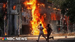 Dozens killed in Bangladesh protests calling for prime minister to resign [upl. by Giraud]