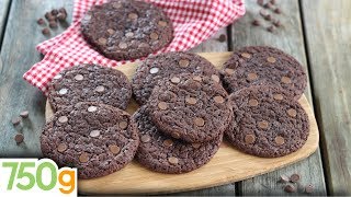 Recette de Cookies tout chocolat  750g [upl. by Freemon698]