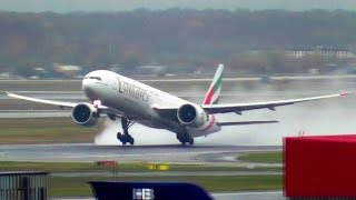 Rainy Spotting at Frankfurt Airport  45 mins of Stunning Heavies Action  Other Aircraft [upl. by Annairb320]