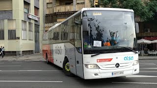 Salida autobuses y autocares Hife Alsa Gamon Sarbus Estación autobuses Lleida 24092021 [upl. by Emile]