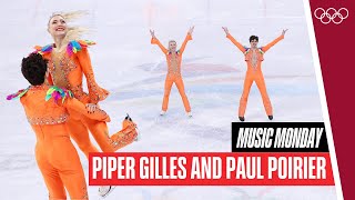 🪄Piper Gilles and Paul Poirier´s SENSATIONAL ORANGE 🍊 skate at Beijing 2022 [upl. by Nasaj]