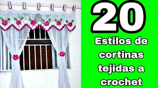 20 estilos de cortinas tejidas a crochet ❤️❤️❤️❤️ [upl. by Edyak798]