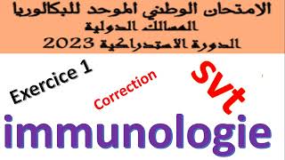 immunologie  correction exercice rat 2023 svt [upl. by Carlock]