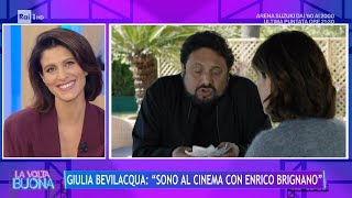 Giulia Bevilacqua quotSono al cinema con Enrico Brignanoquot  La Volta Buona 04102023 [upl. by Wiskind]