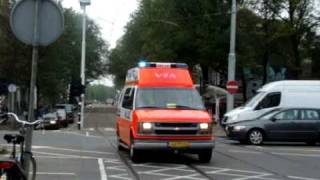 061009 VZA Ambulance 13155 A1 naar onbekende locatie [upl. by Alleinnad]