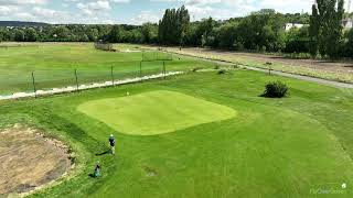 Golf de MaisonsLaffitte  drone aerial video  hole01 [upl. by Hsur708]