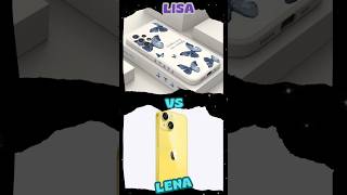 Lisa 🆚 Lena 🩶🤍🩷💜💛🧡💙lisa lena vs youtube shorts choose [upl. by Huskey408]