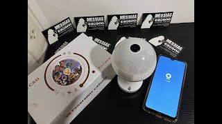 Como configurar camera wifi IP full HD 360 modelo ZEM RT127 CHINESA rápido e fácil [upl. by Lenahs]