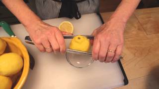 Cooking tips with Sheryl Julian How to juice a lemon [upl. by Ydda]