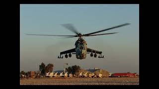 Mi24 Hind Flight with a partial US crew in Iraq [upl. by Kristin699]