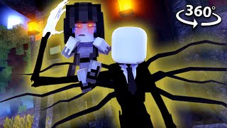 Youre ESCAPING SLENDER MAN in 360VR  Horror Minecraft VR Video [upl. by Nguyen]