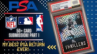 MY BEST PSA GRADING REVEAL EVER  Ultra Modern NFL NBA MLB Rookies amp Stars [upl. by Casimir301]