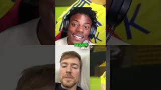 Who is khaled  Speed reacts to Ronaldo and MrBeast mrbeast ishowspeed ronaldo football fun [upl. by Haleeuqa]