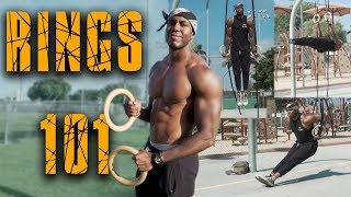 Learn The Basics On Gymnastic Rings  Beginner Workout [upl. by Tat]