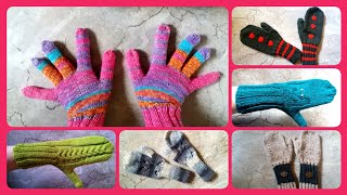 Gestrickte Handschuhe  Julebuergerfee [upl. by Ahtilat]