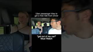 Uber Driver Kicks Out Passenger After Canceling Mid Trip [upl. by Ecneitap]