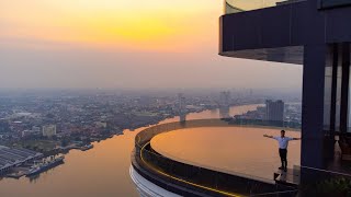 A ResortStyle Condo With Panoramic Views of Bangkoks Riverside  Canapaya Residences [upl. by Euqram46]